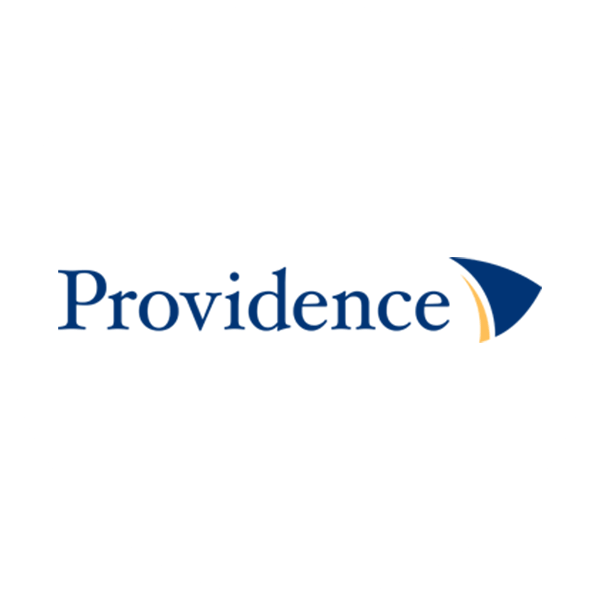 A providence logo with a white background.